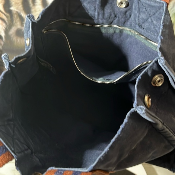 HERMES Fourre Tout PM Navy Canvas GUC - Picture 14 of 14